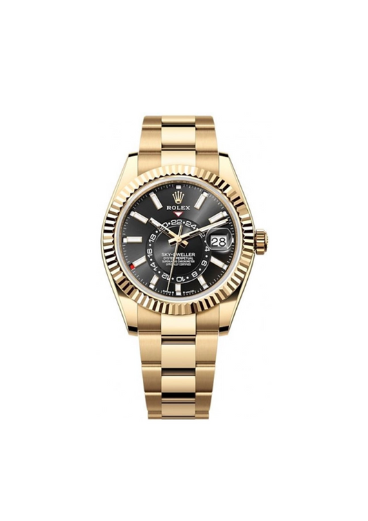 Gold Skydweller (Black Dial)